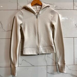 Hollister Gilly Hicks Ribbed Thermal Zip Hoodie